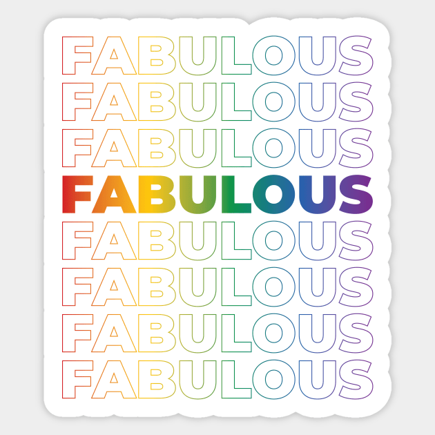 FABULOUS Sticker by FairyTees